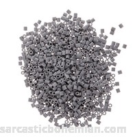 ttnight 1000Pcs 5mm Acrylic Beads Crafts Fusion Fuse Bead Toy for Kids Children's Creative Toys Grey Gray B01M4L8NCK